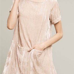 Floreat Crinkle Velvet Cocktail Dress - XS